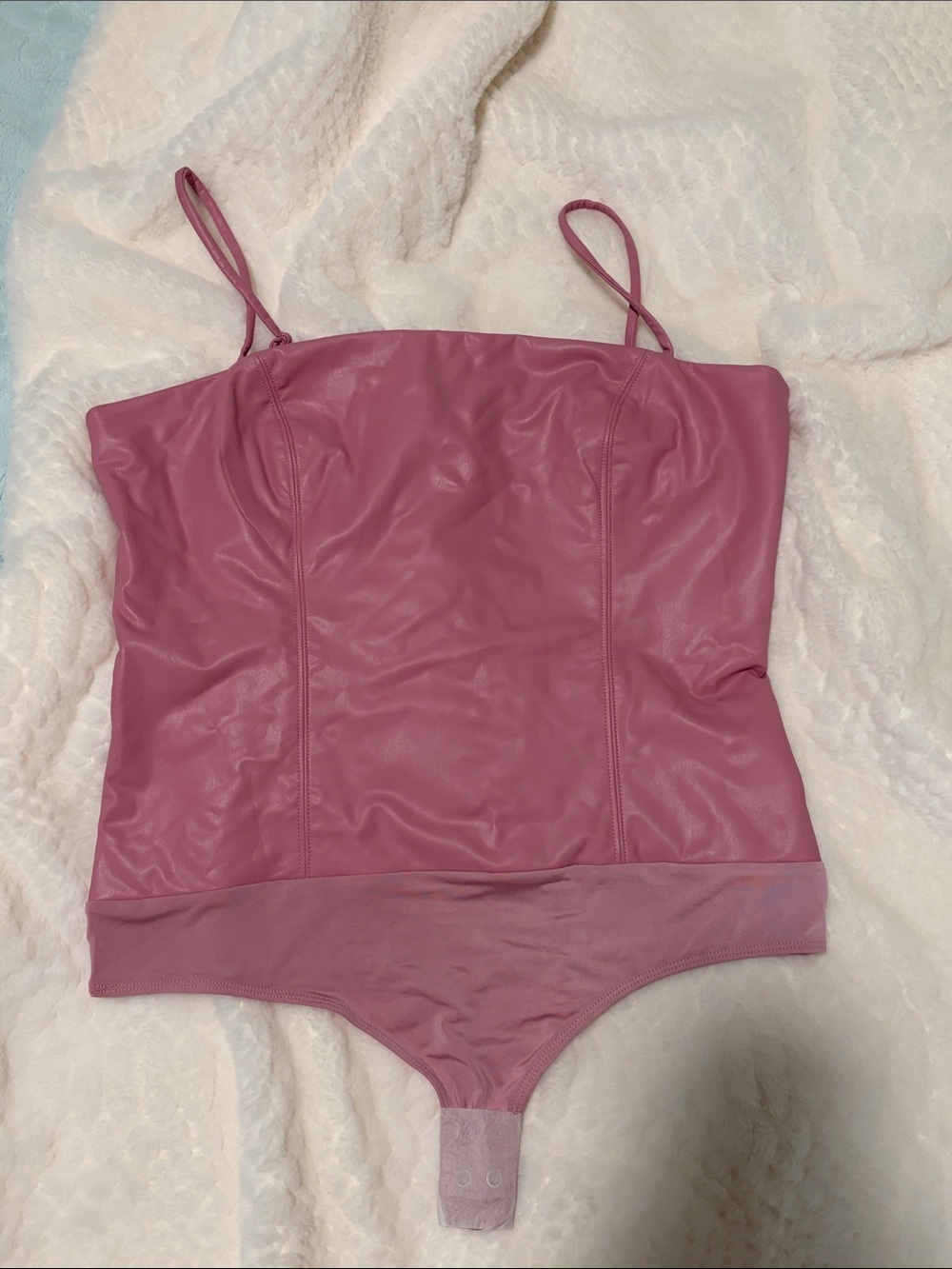 Express Faux Leather Bodysuit